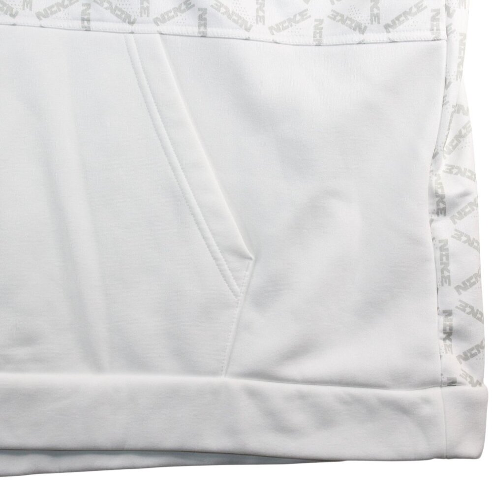 Nike Therma Fit 3XL All Over Print White Gray Hoodie Nike Spell Out Streetwear - Picture 10 of 16